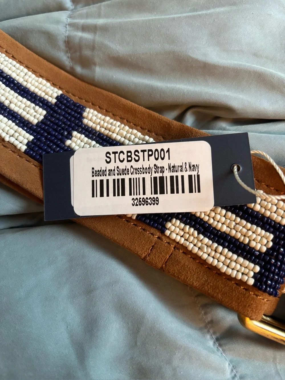 Parker Thatch Beaded and Suede Crossbody Strap - Picture 2 of 5